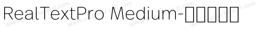 RealTextPro Medium字体转换